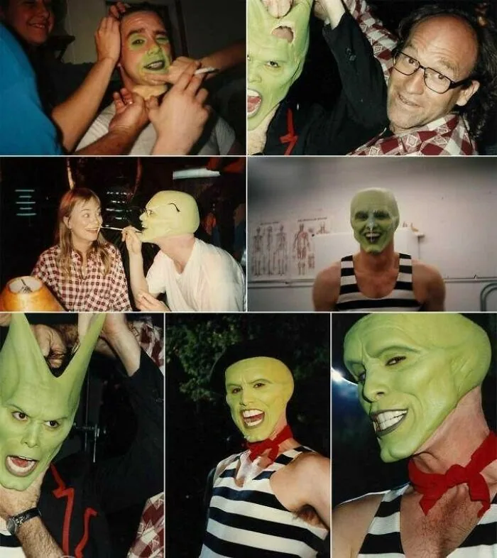 Jim Carrey Having A Ball In Front Of And Behind The Camera. Being On The Set Of \