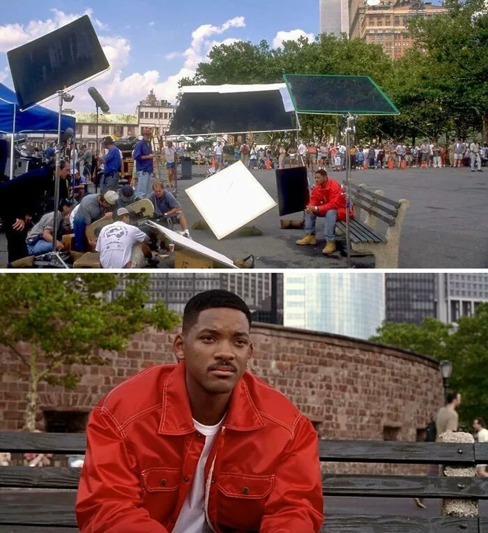 Men In Black (1997) - All The Work That Goes Into Capturing A Shot Of Will Smith Sitting On A Bench