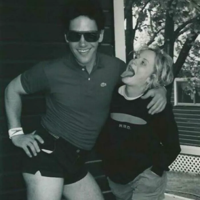 Paul Rudd And Amy Poehler On The Set Of Wet Hot American Summer (2001)